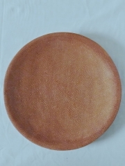 Teller braun gesprenkelt aus Speckstein (ø ± 25 cm)